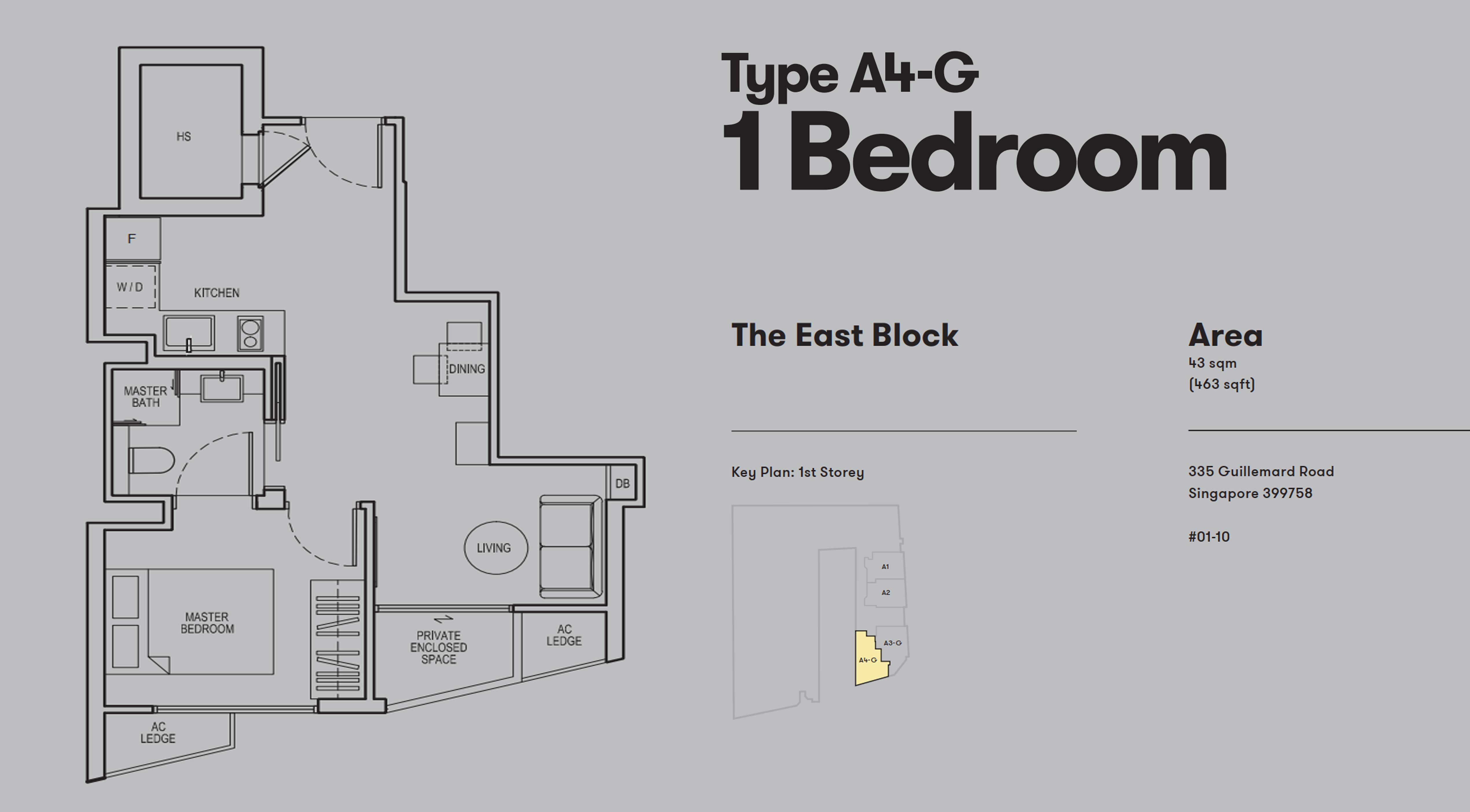 1 Bedroom Type A4-G